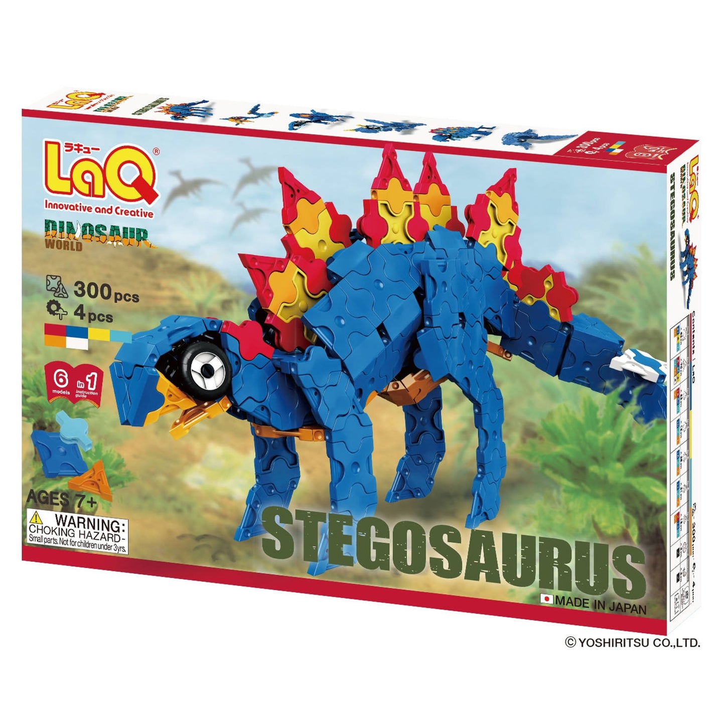 LaQ Dinosaur World - Stegosaurus (300-delig) - De Dondersteen