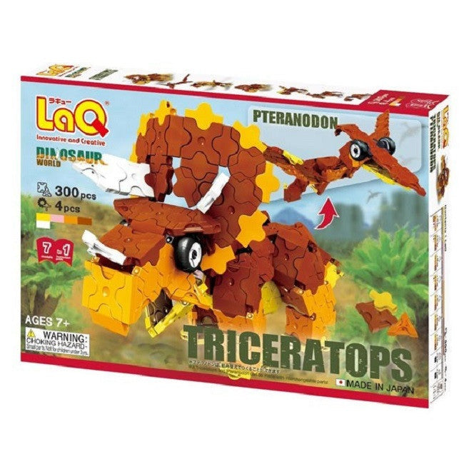 LaQ Dinosaur World Triceratops and Pteranodon (300-delig)