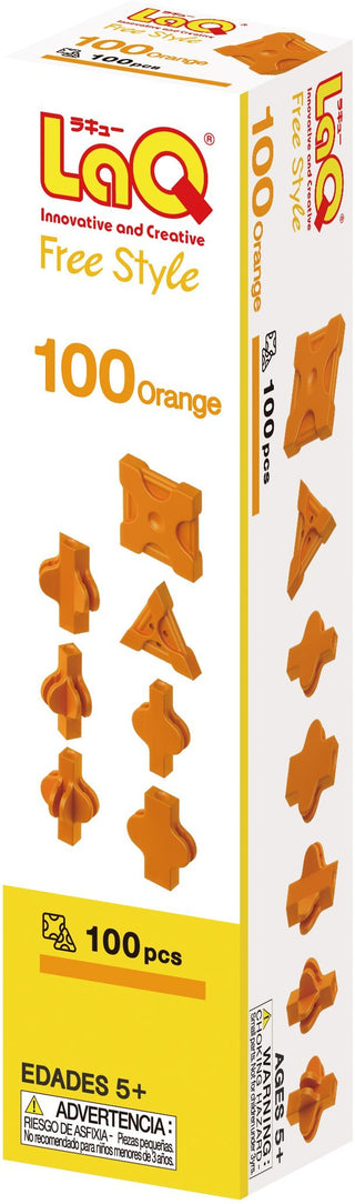 LaQ Free Style Oranje (100-delig) - De Dondersteen
