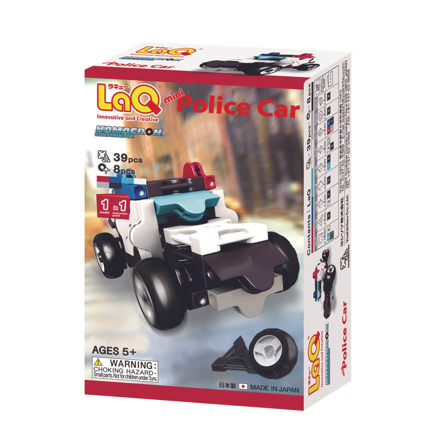 LaQ Hamacron Constructor Mini Police Car (39-delig)