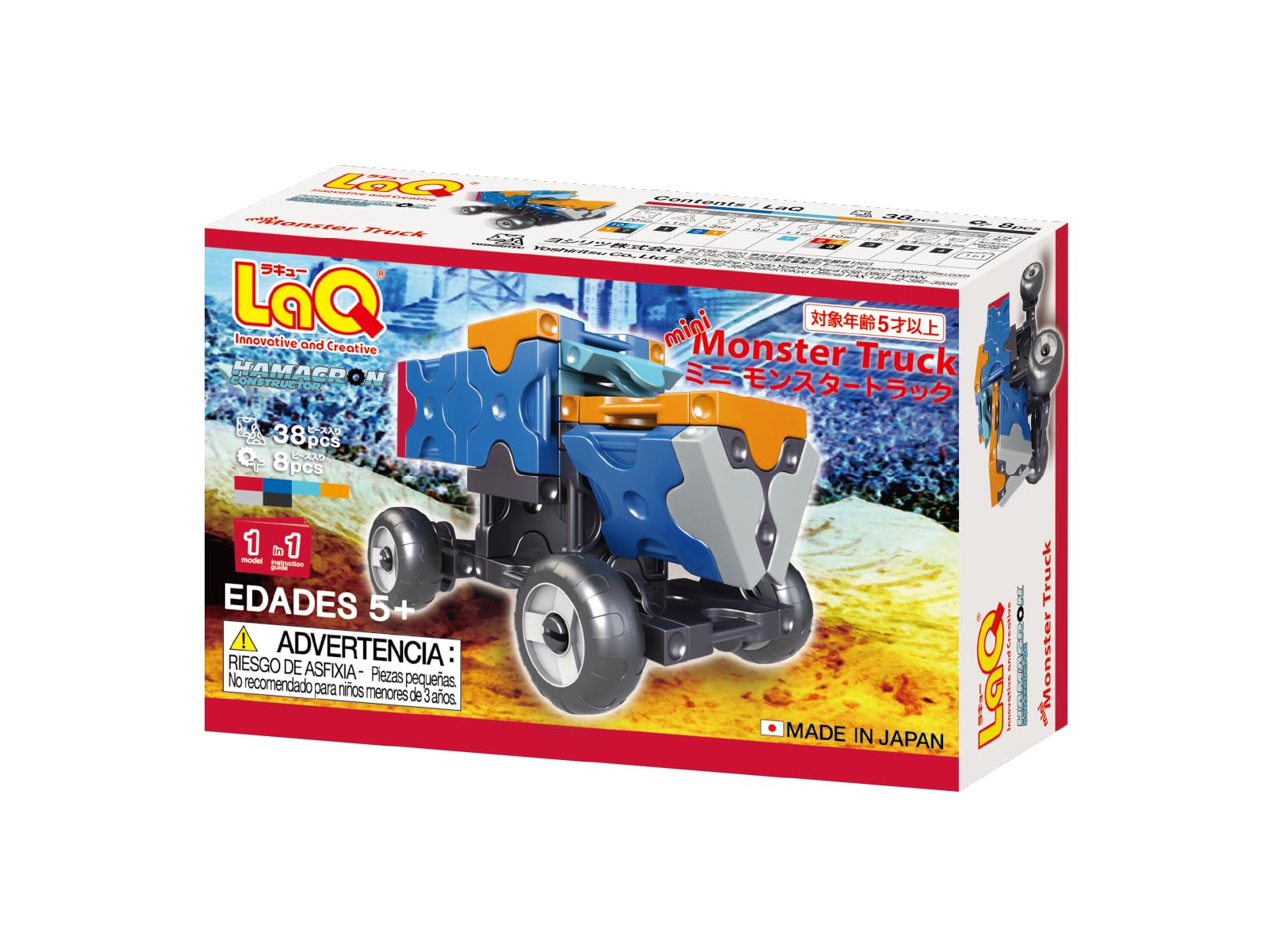 LaQ Hamacron Constructor MINI MONSTER TRUCK (38-delig)