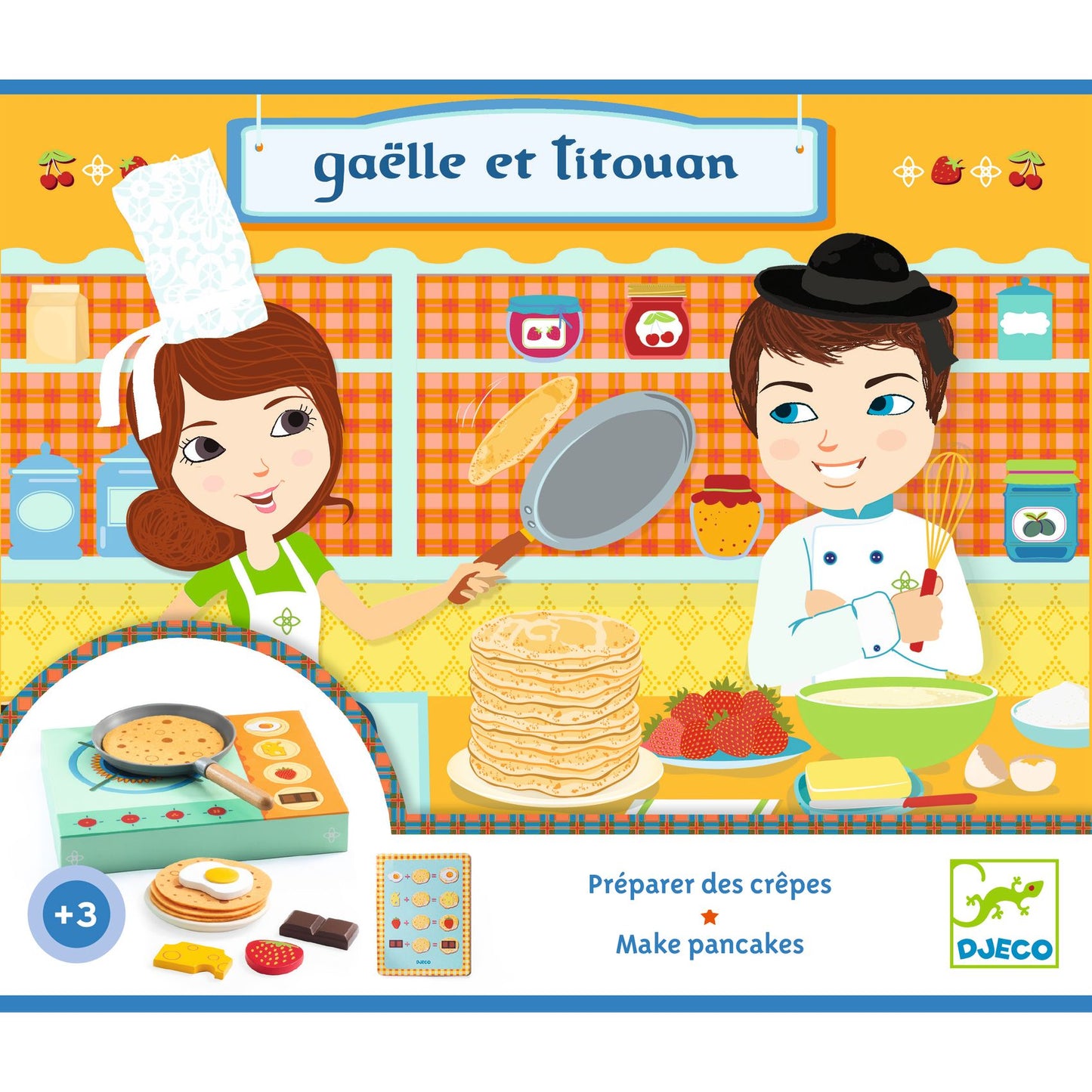 Gaëlle en Titouan - Maak Pannekoeken met een Menu - De Dondersteen