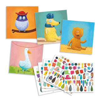 Creëren met Stickers - Dieren - De Dondersteen