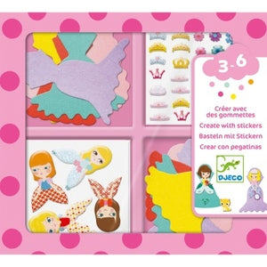Creëren met Stickers - Ik hou van Prinsessen - De Dondersteen