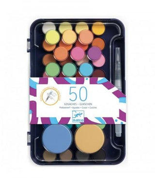 Djeco Plakkaatverf 50 Kleuren - De Dondersteen