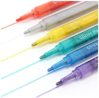 Glittermarkers - 6 stuks - De Dondersteen