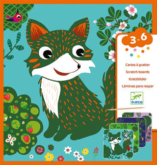 Kraskaarten - Kleine Dieren (Vos) - De Dondersteen