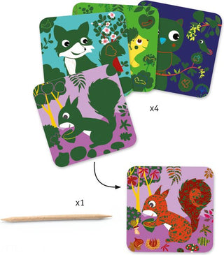 Kraskaarten - Kleine Dieren (Vos) - De Dondersteen