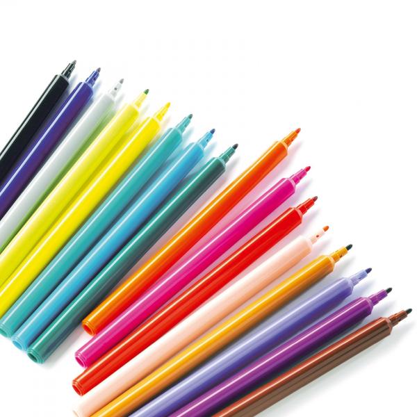 Pens & Markers - 16 Thin Markers - Stiften - De Dondersteen