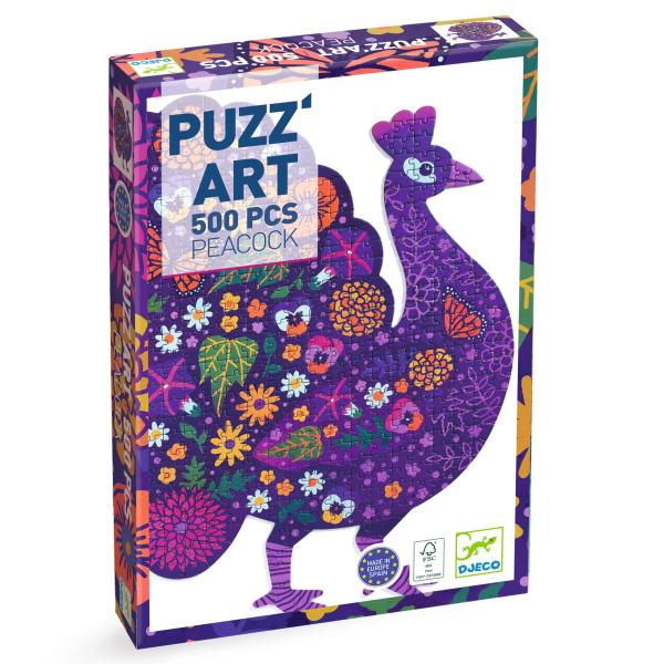 Puzz'Art - Peacock (500) - De Dondersteen
