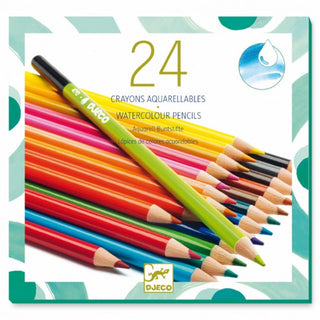 24 Watercolour Pencils - FSC 100% - Potloden