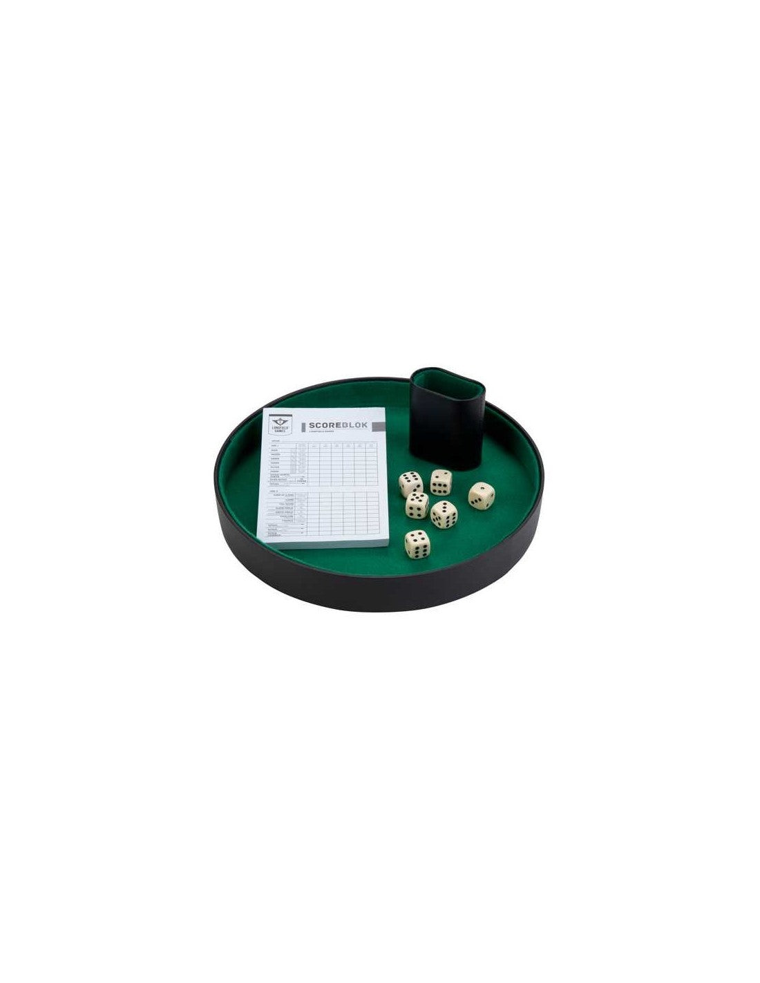 Dobbelpiste-SET 28 cm.+ beker+ stenen