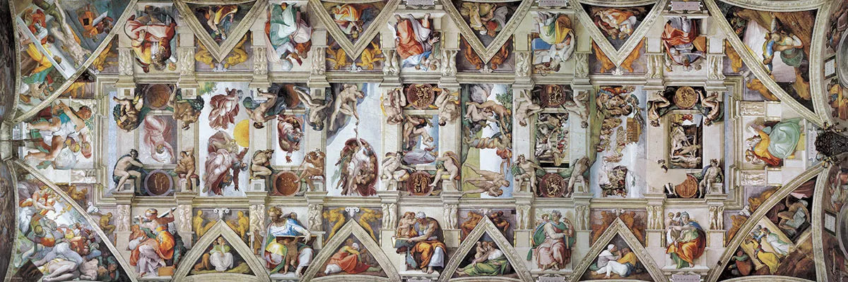The Sistine Chapel Ceiling - Michelangelo (1000) - De Dondersteen