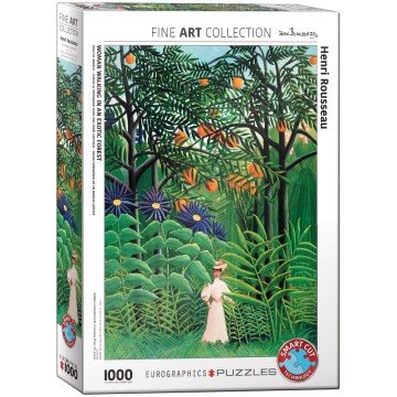 Woman in an Exotic Forest - Henri Rousseau (1000) - De Dondersteen