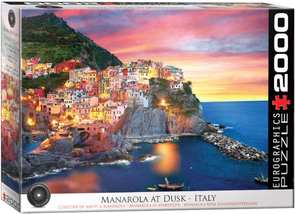 Manarola at Dusk - Italy Jigsaw puzzle - De Dondersteen