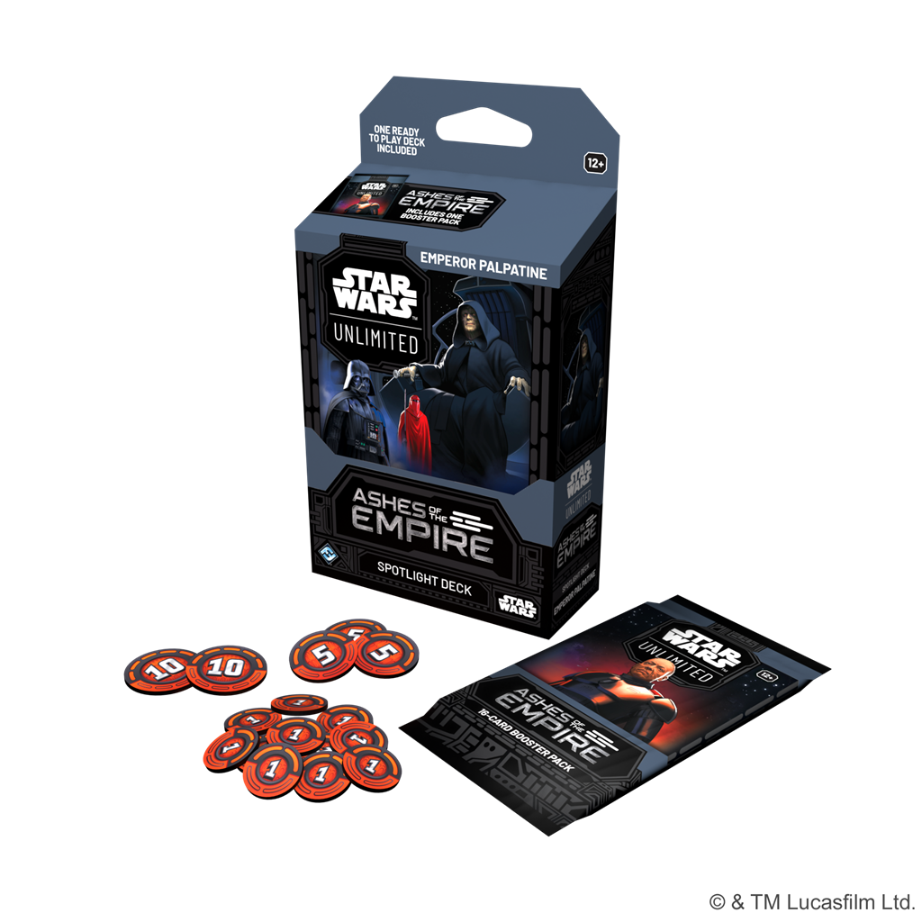 (PRE-ORDER) Star Wars Unlimited - Ashes of the Empire Spotlight Deck (Emperor Palpatine)