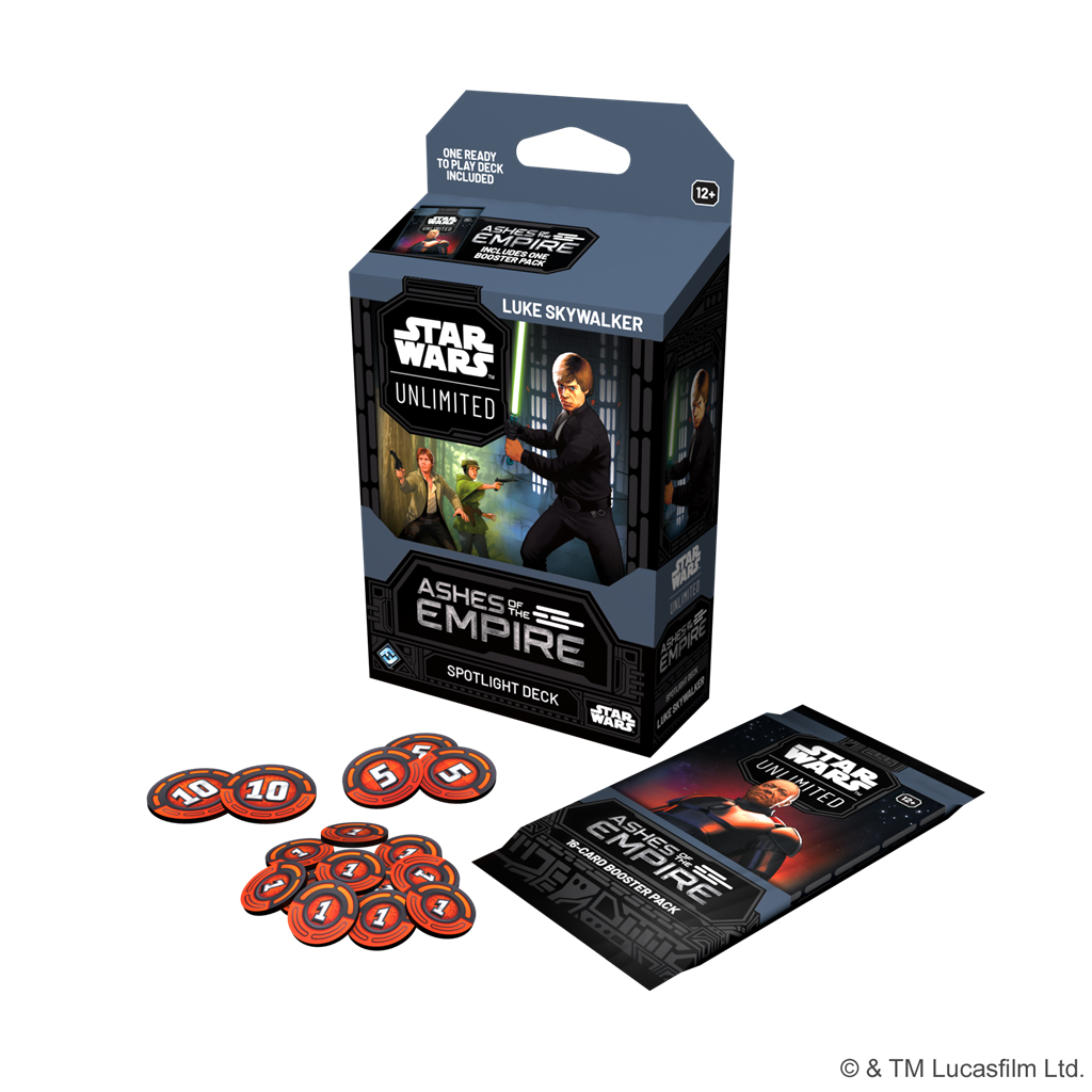 (PRE-ORDER) Star Wars Unlimited - Ashes of the Empire Spotlight Deck (Luke Skywalker)