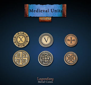 Metal Coins - Medieval Units Set - De Dondersteen