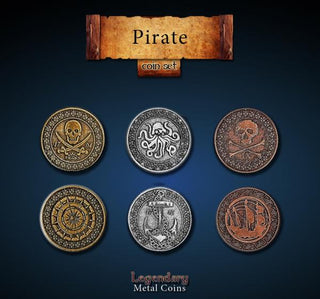 Metal Coins - Pirates Set - De Dondersteen