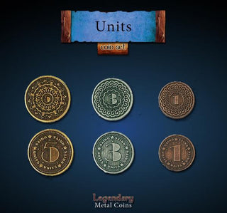 Metal Coins - Units Set - De Dondersteen