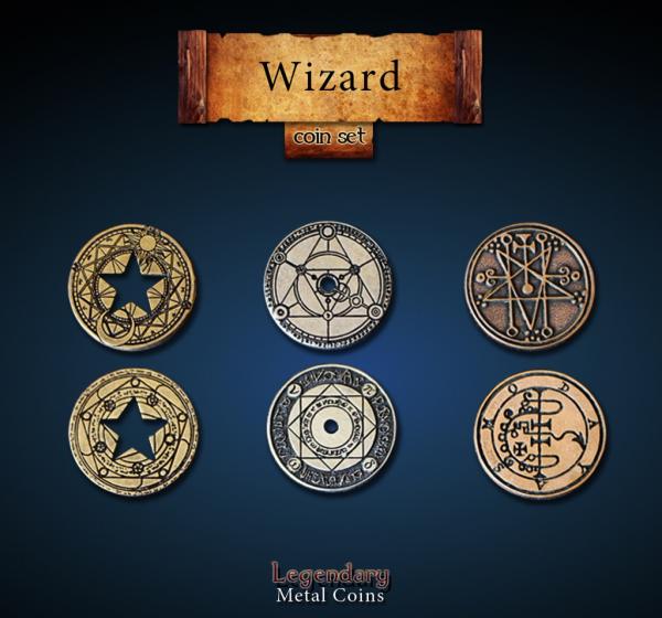 Metal Coins - Wizard Set