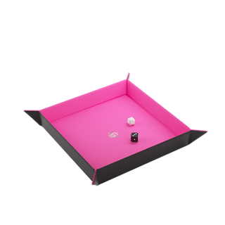 Magnetic Dice Tray Square Black/Pink