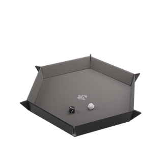 Magnetic Dice Tray Hexagonal Black/Gray