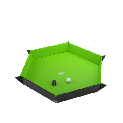 Magnetic Dice Tray Hexagonal Black/Green
