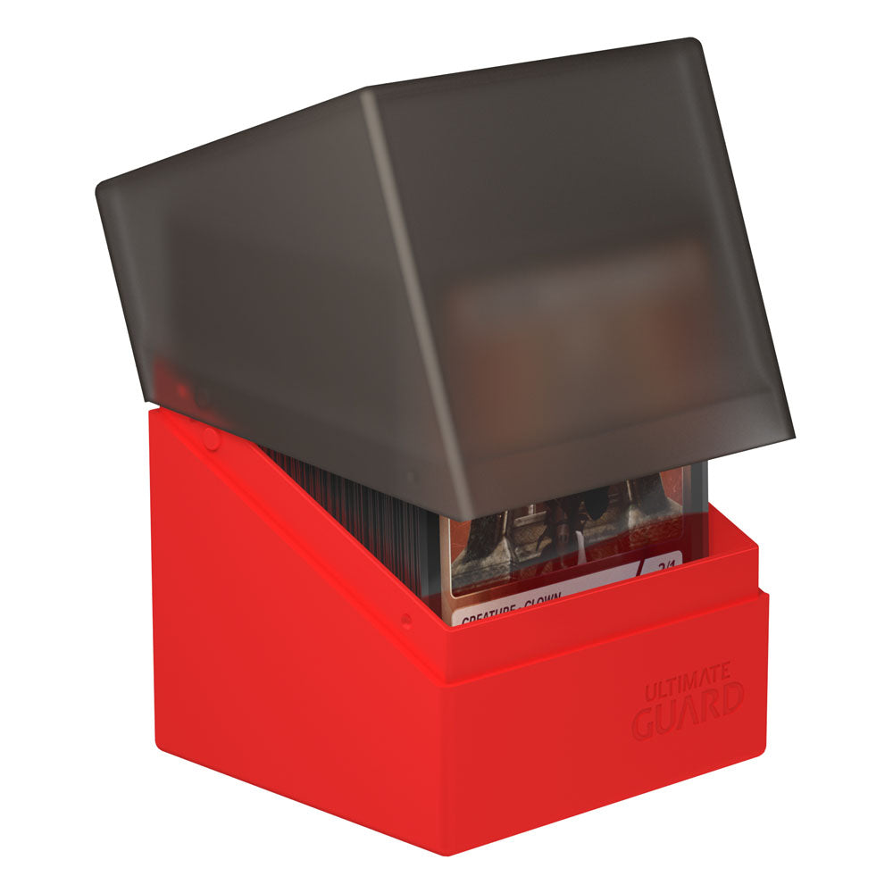 Ultimate Guard Boulder Deck Case 100+ SYNERGY Black/Red - De Dondersteen