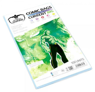Ultimate Guard Comic Bags BIG Resealable Current Size (100) - De Dondersteen