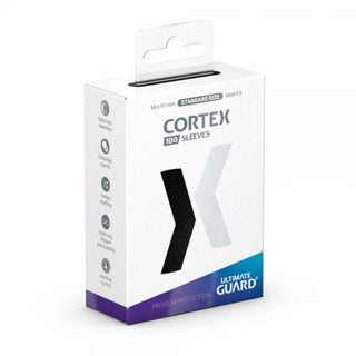 Ultimate Guard Cortex Sleeves Standard Size Black (100) - De Dondersteen