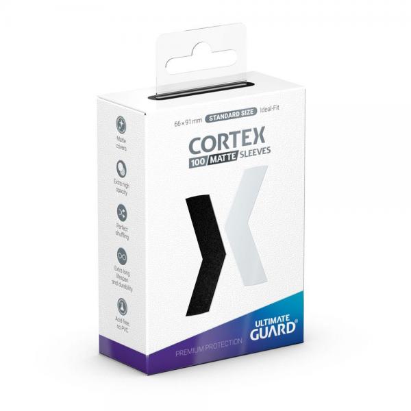 Ultimate Guard Cortex Sleeves Standard Size Matte Black (100) - De Dondersteen