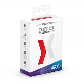 Ultimate Guard Cortex Sleeves Standard Size Matte Red (100) - De Dondersteen