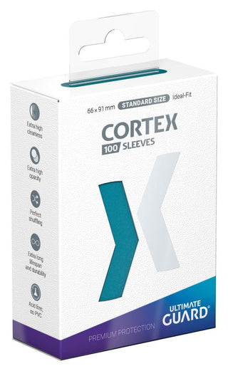 Ultimate Guard Cortex Sleeves Standard Size Petrol (100) - De Dondersteen