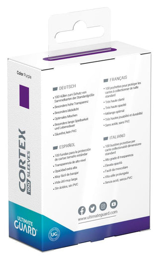 Ultimate Guard Cortex Sleeves Standard Size Purple (100) - De Dondersteen
