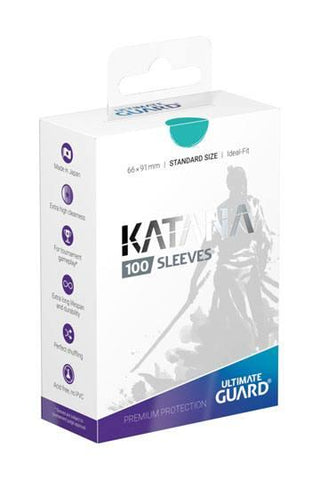 Ultimate Guard Katana Sleeves Standard Size Turquoise (100) - De Dondersteen
