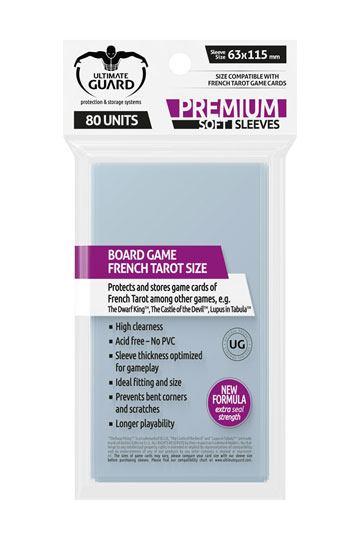 Ultimate Guard Premium Soft Sleeves for Cards French Tarot Cards (80) - De Dondersteen