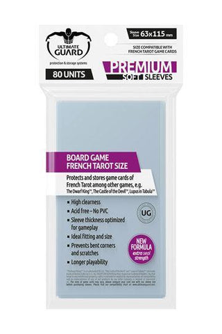 Ultimate Guard Premium Soft Sleeves for Cards French Tarot Cards (80) - De Dondersteen