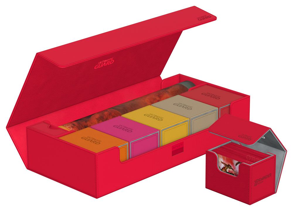 Ultimate Guard Superhive 550+ XenoSkin Monocolor Red - De Dondersteen