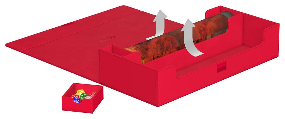 Ultimate Guard Superhive 550+ XenoSkin Monocolor Red - De Dondersteen
