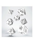Bright Llama Dice Set White & Black (7) - De Dondersteen