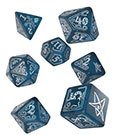 Call of Cthulhu Dice Set Abyssal & White (7) - De Dondersteen