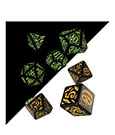Halloween Dice Set Pumpkin Jack O'Lantern (7) - De Dondersteen