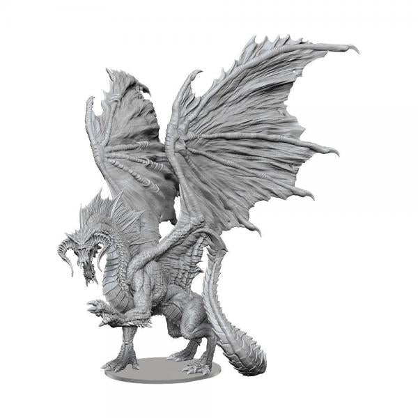 D&D Nolzur's Marvelous Miniatures Unpainted Miniature Adult Black Dragon