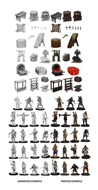 WizKids Deep Cuts Miniatures Townspeople & Accessories - De Dondersteen