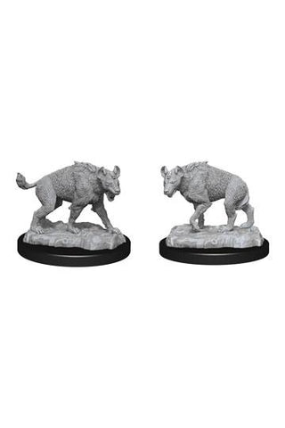 WizKids Deep Cuts Unpainted Miniature Hyenas - De Dondersteen