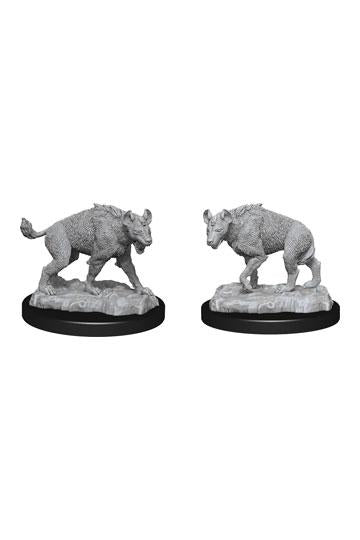 WizKids Deep Cuts Unpainted Miniature Hyenas