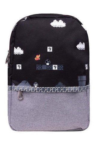 Nintendo - Super Mario 8Bit Placed Print Backpack - De Dondersteen