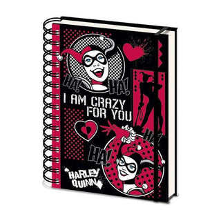 Harley Quinn I Am Crazy For You - A5 Notitieboek - De Dondersteen