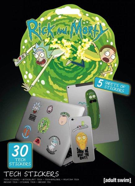Rick And Morty Adventures - Tech Stickers - De Dondersteen